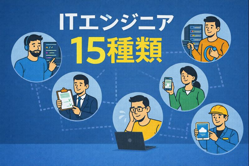 ITエンジニア15種類の一覧をご紹介します！