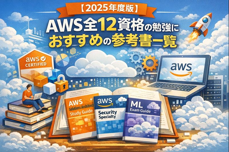 【2025年度版】AWS全12資格の勉強におすすめの参考書一覧